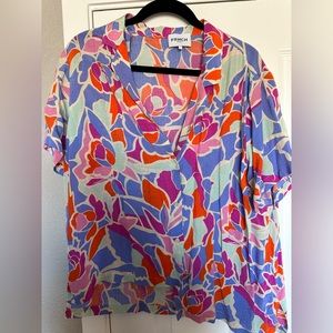 FRNCH button up short sleeve shirt